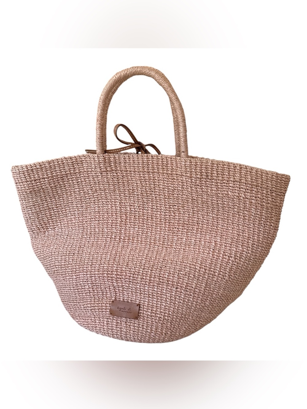 Agnes B. Voyage Raffia Toto bag